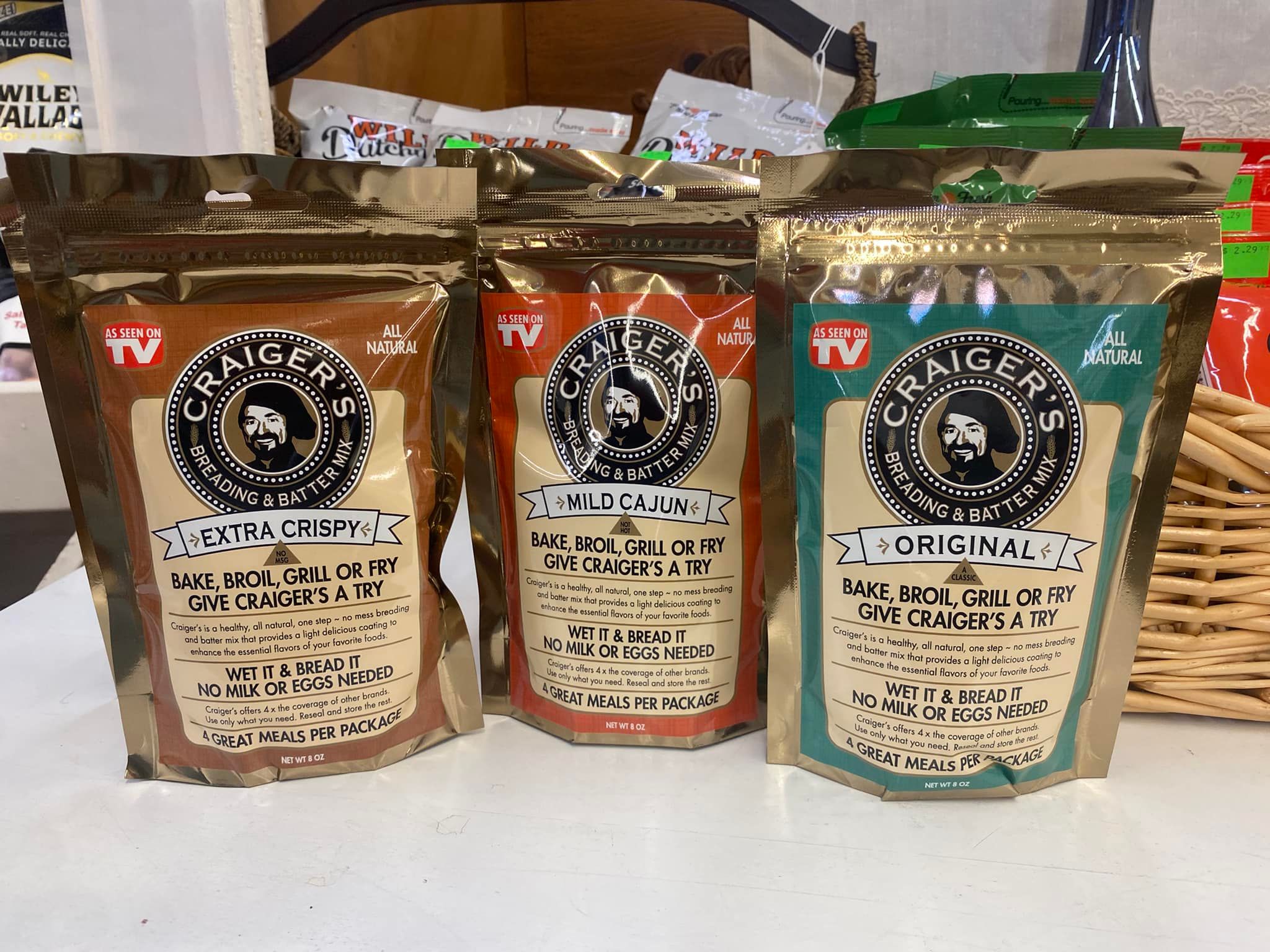 Locally sold Craig's seasoning mixes